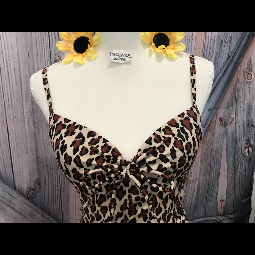 VICTORIA's SECRET Animal Print Tankini 34A VGV! - Picture 3 of 8